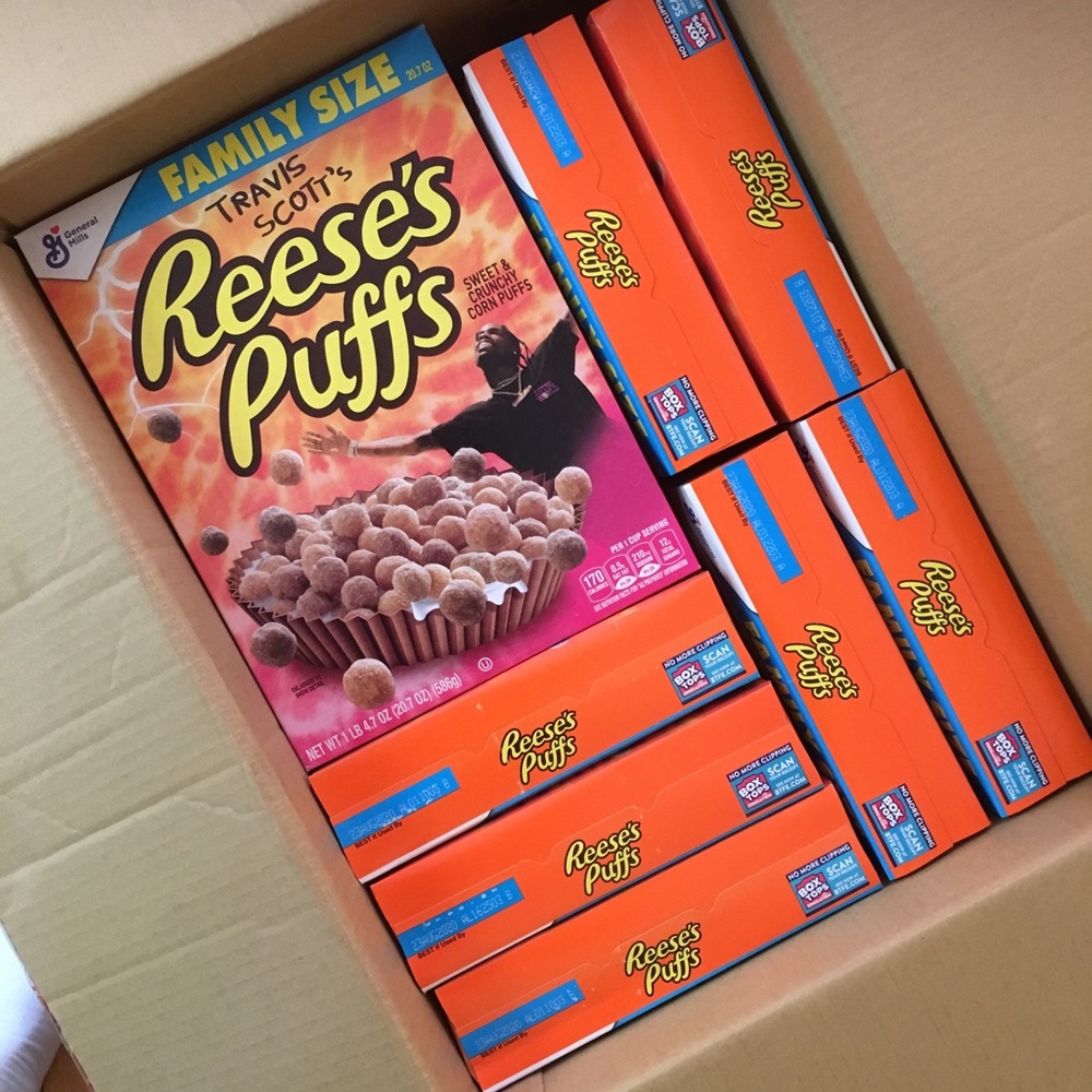 Travis Scott family size Reese’s puffs